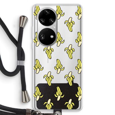 Bananas: Huawei P50 Pro Transparant Hoesje met koord