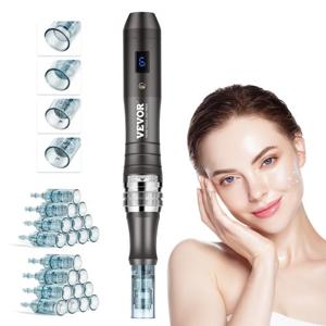 VEVOR Professionele Microneedling Pen Derma Pen 6 versnellingen met 20 naalden 0-2,5 mm