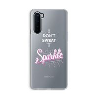 Sparkle quote: OnePlus Nord Transparant Hoesje