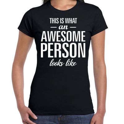 Awesome person / persoon cadeau t-shirt zwart dames Awesome person / persoon cadeau t-shirt zwart dames
