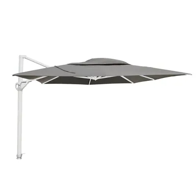 4 Seasons Outdoor Hacienda White Frame Charcoal (300 x 400 cm)