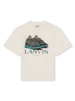 Lanvin Enfant t-shirt en coton à imprimé graphique - Tons neutres