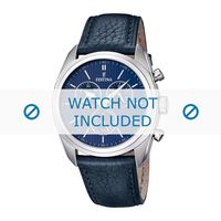 Horlogeband Festina F16777-3 / F16779-3 Leder Blauw 24mm - thumbnail