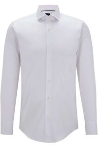 BOSS Slim Fit Overhemd wit, Effen