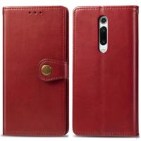 Retro effen kleur lederen gesp mobiele telefoon bescherming lederen draagtas met Lanyard & fotolijstjes & kaartsleuf & portemonnee & beugel functie vo