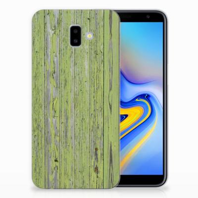 Samsung Galaxy J6 Plus (2018) | Bumper Hoesje | Green Wood