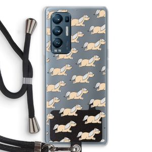 Ponys: Oppo Find X3 Neo Transparant Hoesje met koord