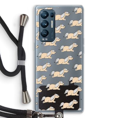 Ponys: Oppo Find X3 Neo Transparant Hoesje met koord