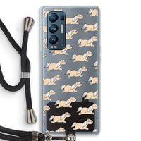 Ponys: Oppo Find X3 Neo Transparant Hoesje met koord