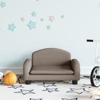 Kinderbank 50x40x30 cm stof taupe