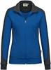 Hakro 277 Women's sweat jacket Contrast MIKRALINAR® - Royal Blue/Anthracite - L