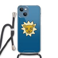 Kleine leeuw: iPhone 13 Transparant Hoesje met koord