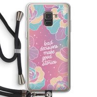 Good stories: Samsung Galaxy A8 (2018) Transparant Hoesje met koord
