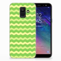 Samsung Galaxy A6 (2018) | TPU bumper | Waves Green