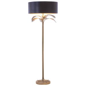 Alexandra Style - Goud/Zwart Metalen Vloerlamp, 1Xe27, Max.60W, Voet: Ø30C °60X165Cm, Scherm: °60X22Cm St61317