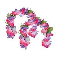 Carnaval verkleed Tiara/diadeem - 2x - Tropische bloemen - dames/meisjes - Fantasy/tropical/hawaii t