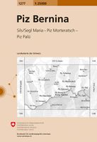 Wandelkaart - Topografische kaart 1277 Piz Bernina | Swisstopo - thumbnail