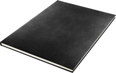 Kangaro K-5322 Schetsboek A3 Creme 120gr Blanco Papier, 140 Blz Hard Cover Imprint Slang Zwart