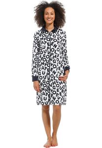 Damesbadjas rits met lettermotief-2xl