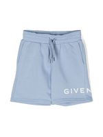 Givenchy Kids short à logo imprimé - Bleu - thumbnail