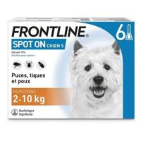 FRONTLINE Spot On dog 2-10kg - 6 pipetten