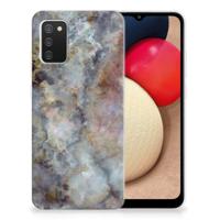 Samsung Galaxy A02s | TPU | Siliconen hoesje | Marmer Grijs
