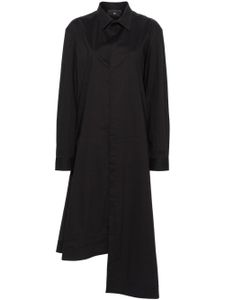 Y-3 x Adidas robe-chemise à coupe mi-longue - Noir