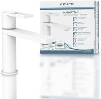 Schutte MANHATTAN Wastafelkraan | Mat Wit - 33018 Schutte MANHATTAN Wastafelkraan | Mat Wit - 33018