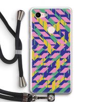 Skew Blush 1: Pixel 3 Transparant Hoesje met koord