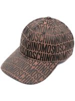 Moschino casquette à logo en jacquard - Marron