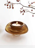 Kandelaars Yolo - Glas - Cognac - thumbnail