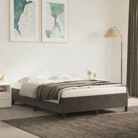 Bedframe zonder matras 140x190 cm fluweel donkergrijs