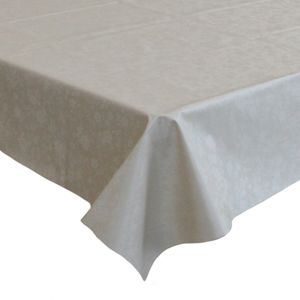 Tafelzeil/tafelkleed creme met bloemen motief 140 x 250 cm   -