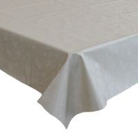 Tafelzeil/tafelkleed creme met bloemen motief 140 x 250 cm   -