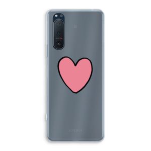 Hartje: Sony Xperia 5 II Transparant Hoesje
