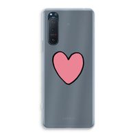 Hartje: Sony Xperia 5 II Transparant Hoesje