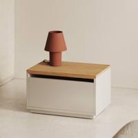 Kave Home Opbergkist 'Abilen' Eiken, 60 x 40cm, kleur Naturel