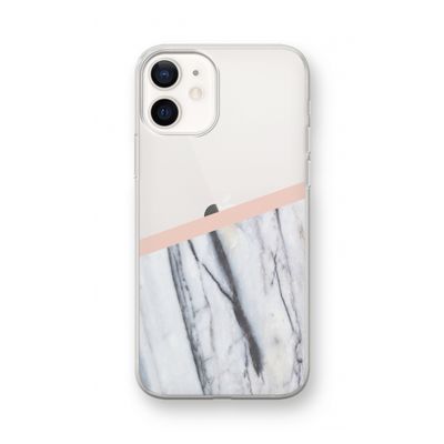 A touch of peach: iPhone 12 mini Transparant Hoesje