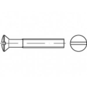 TOOLCRAFT TO-5452755 Bolverzonken schroeven M6 10 mm Sleuf Messing 200 stuk(s)