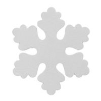 1x Witte decoratie sneeuwvlok van foam 25 cm - Hangdecoratie