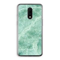 Groen marmer: OnePlus 7 Transparant Hoesje