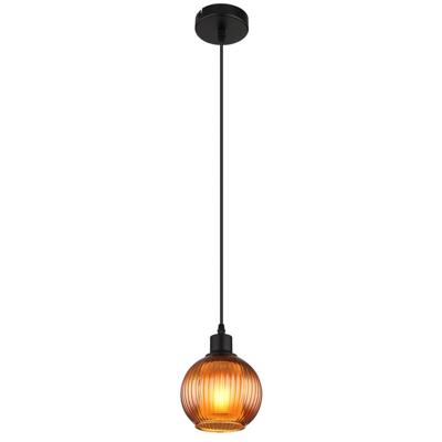 Globo HanglampZumba oranje glas Ø 15cm - 15638B