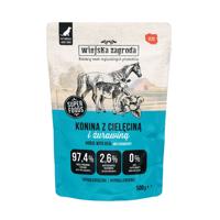 WIEJSKA ZAGRODA Horse meat with veal - natvoer voor honden - 500g