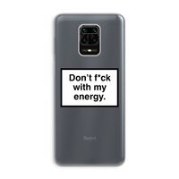My energy: Xiaomi Redmi Note 9 Pro Transparant Hoesje