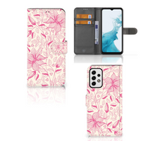 Samsung Galaxy A23 Hoesje Pink Flowers