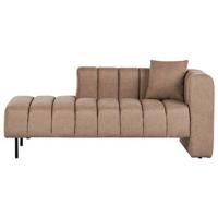 Beliani-LANNILS-Chaise longue-Lichtbruin-Rechtszijdig-Polyester