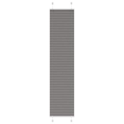 Pliss rolgordijn 45x200 cm stofbreedte 44,4 cm antraciet
