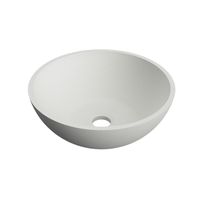 Arcqua Prince waskom 38cm cast marble mat wit WAS112376