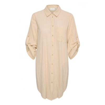 Kaffe - Beige | Dames | Jurk | Beige | 44 | regular | Kamst mode