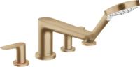 Hansgrohe Talis E 4-gats badrandmengkraan afbouwdeel voor inbouwdeel 13244180, Brushed Bronze